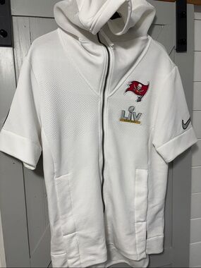 Tampa Bay Buccaneers Nike Super Bowl LV Diamond Showout Full-Zip Hoodie Medium